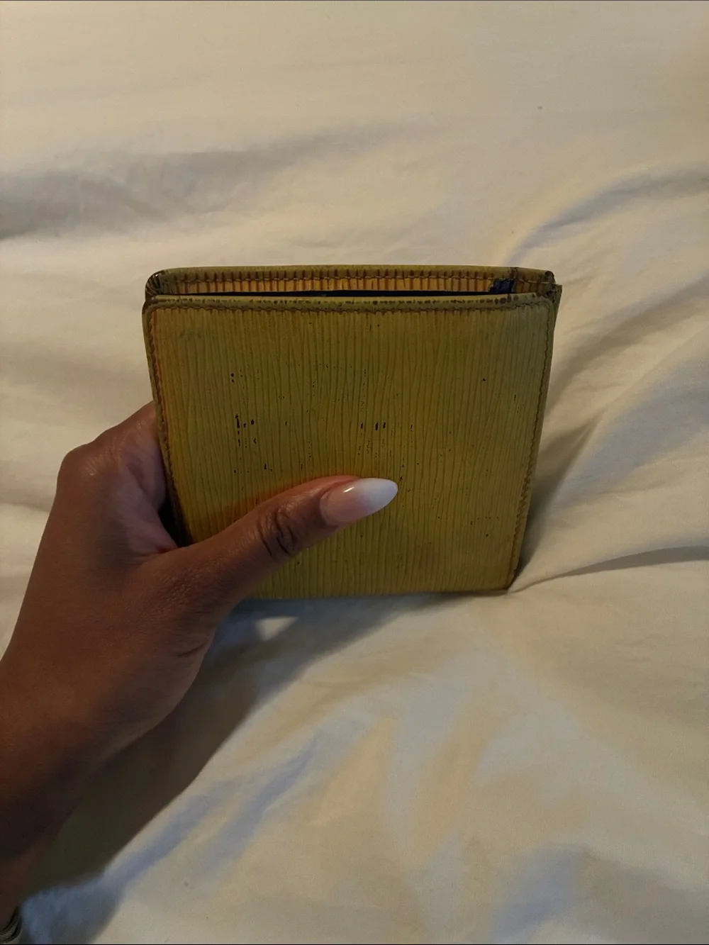 Louis Vuitton Yellow Epi Leather Compact Wallet